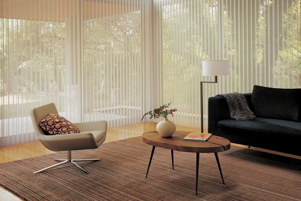 vertical living room blinds